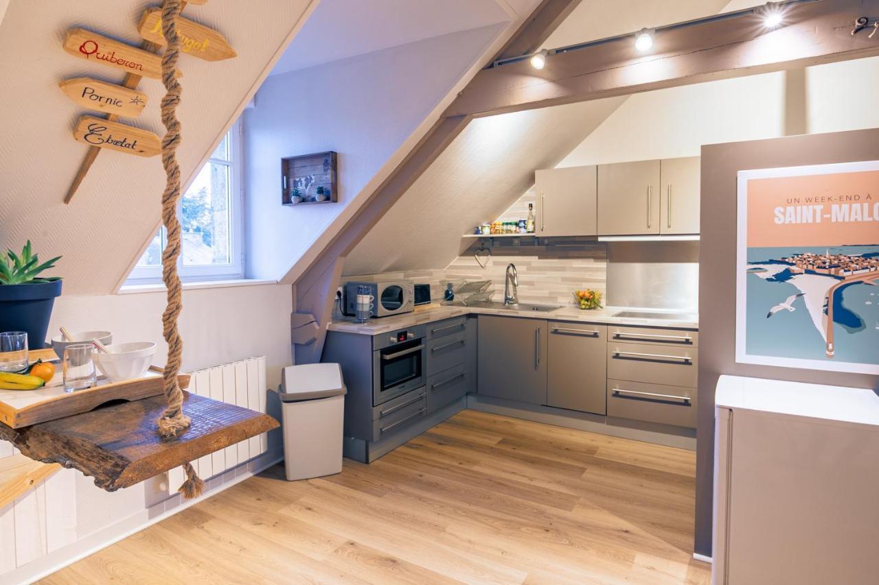 Apartamento Le Petit Mélorien Saint-Méloir-des-Ondes Exterior foto